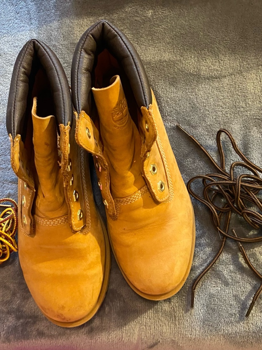 Timberland Wheat Lace-Up Ankle Work Boots